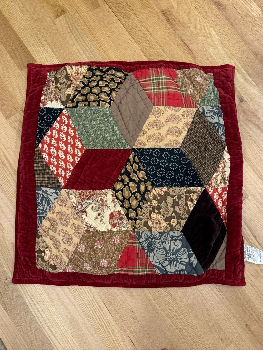 RARE ~ Pottery Barn Patchwork Bandana 2/ Quilt Shams